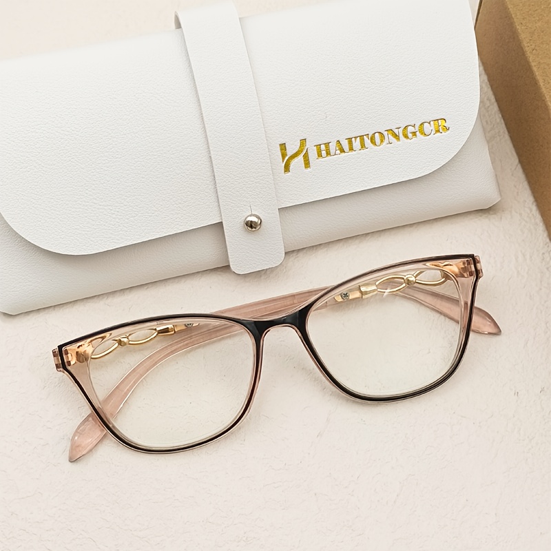 par gafas lectura mujer monturas transparentes estilo ojo Temu