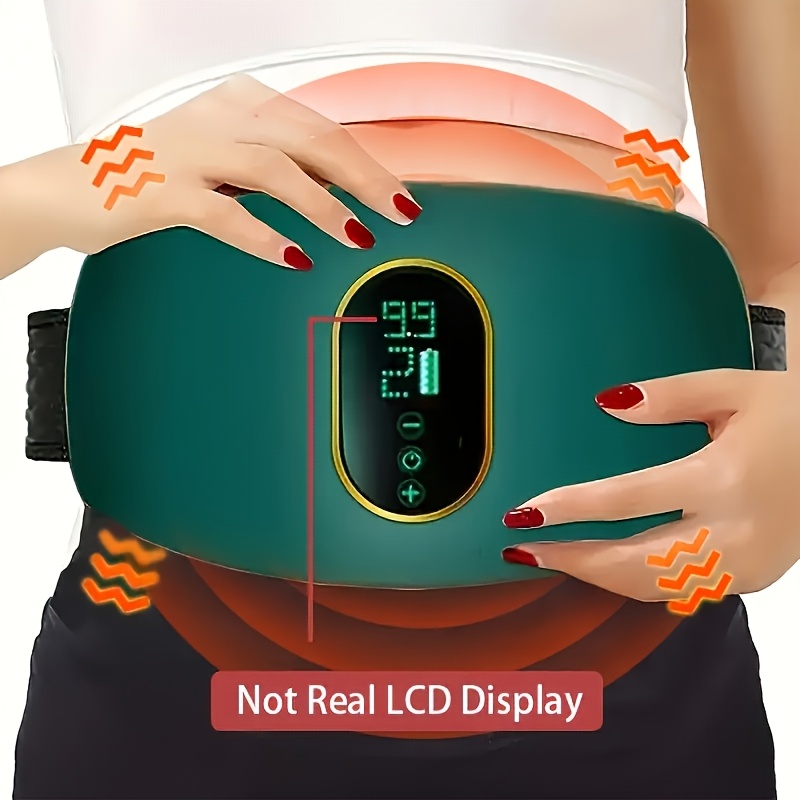 Portable Intelligent Vibrating Belt, 4 Massage * 3 Adjustable Abdominal  Pads, Lazy Standing Household Ladies Perfect Birthday Gift Rechargeable  Waist Massager - Including Elastic Belt