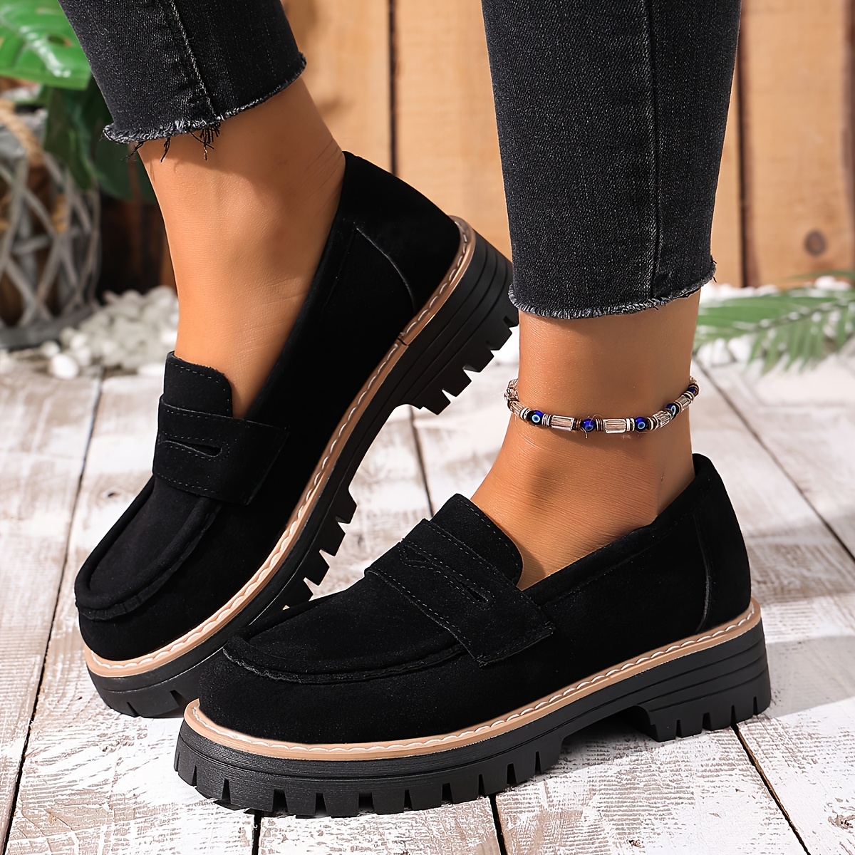 TEMU Women's Fashion Loafers, Women Shoes
