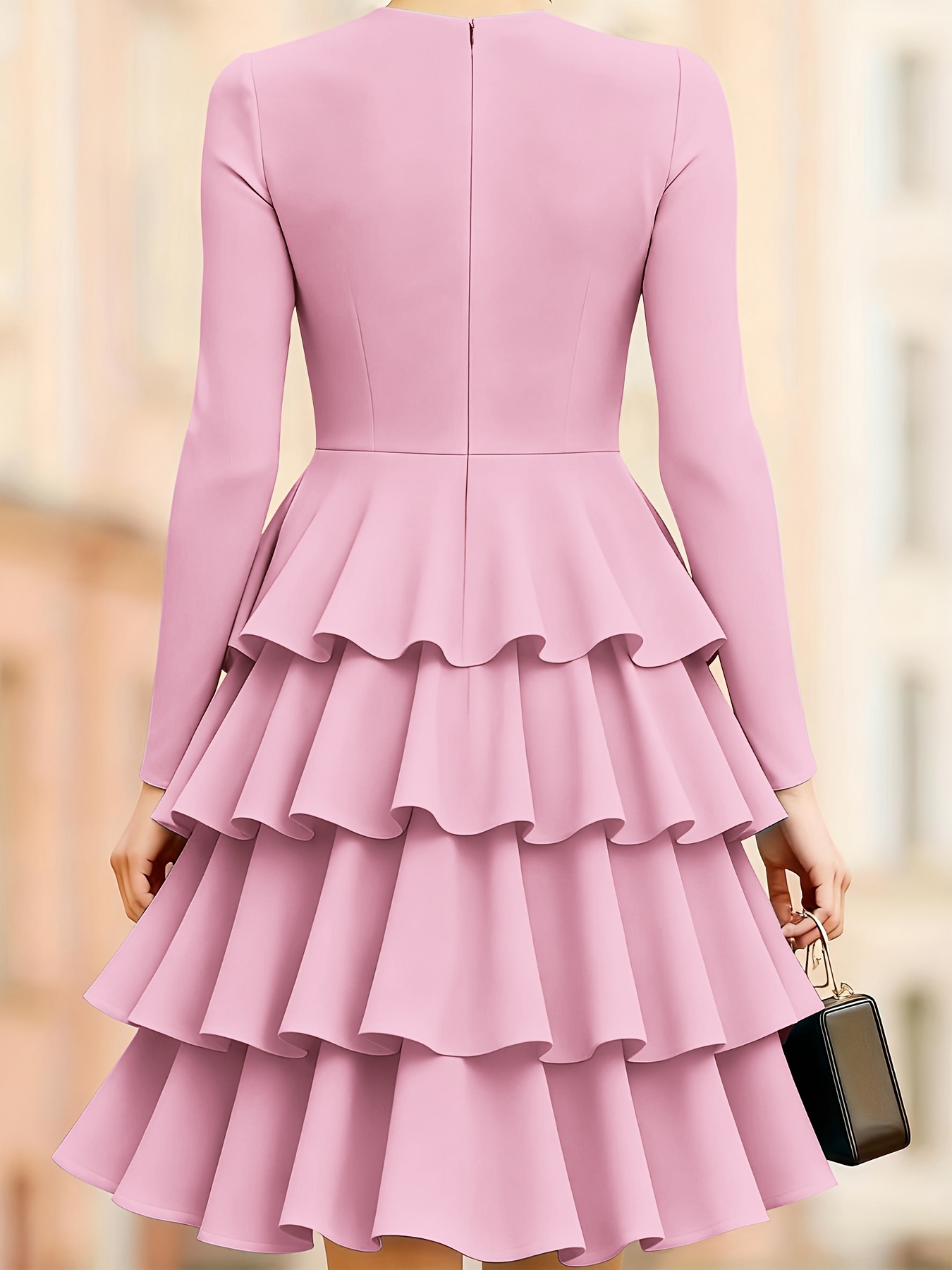 knee length dresses for ladies SHORT SLEEVE FLORAL KNEE LENGTH TIERED DRESS – Riah Fashion main image 1