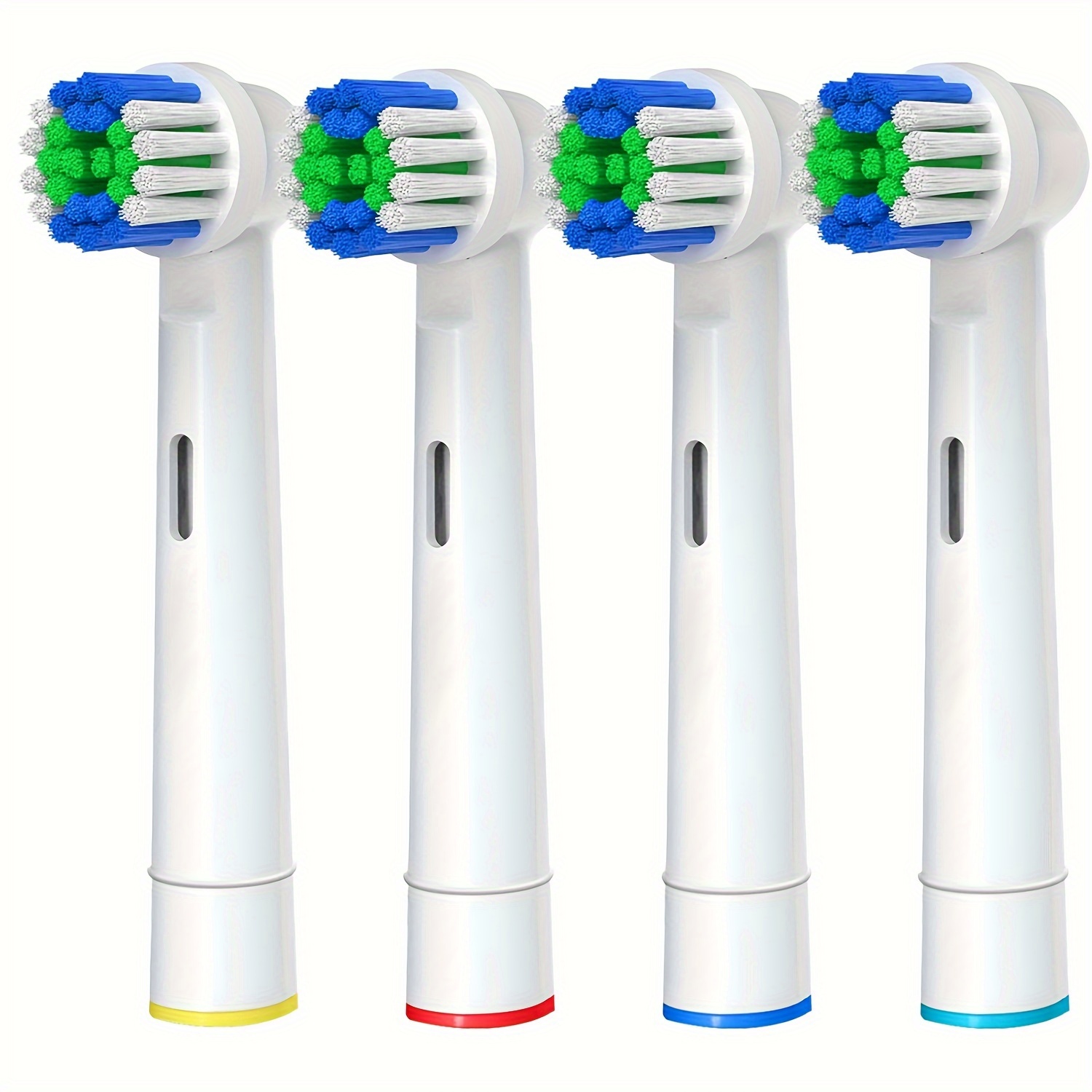 

4 Pack Electric Toothbrush Brush Heads For Oral B Toothbrushes - Soft Dupont Bristles, Adult Use, Battery-free