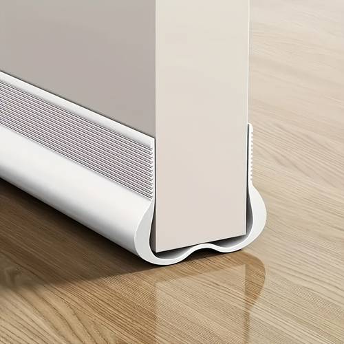 item picture 1pc adjustable soft rubber door draft stopper windproof noise reducing insect proof sealing strip reusable backed door guard suitable for all types of doors energy saving and soundproof accessory durable door