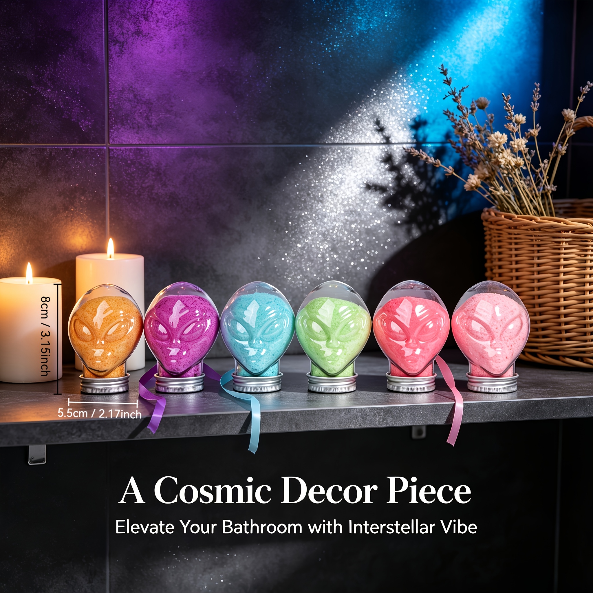 Halloween Magic Bath Bomb Potion, Alien UFO Design