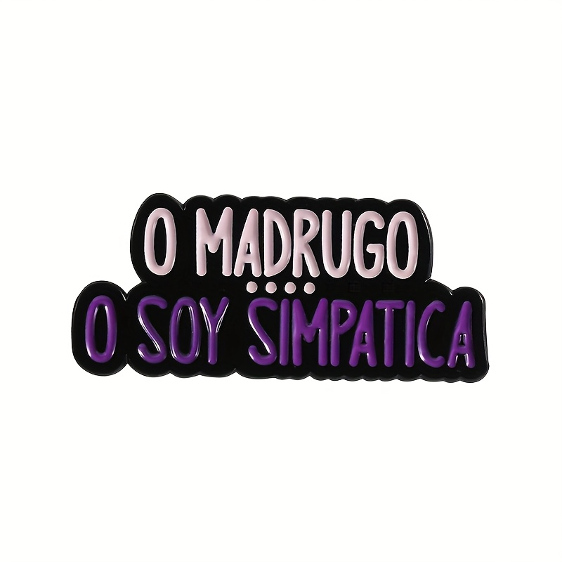 TEMU 1/4pcs Broches con Textos Divertidos, Insignias de Metal Accesorios Regalos