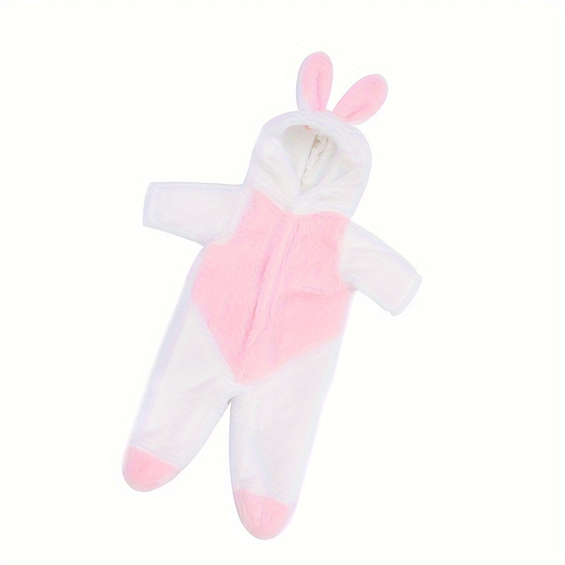 Image of Plush Onesie Doll Outfit, Suitable For 43cm/17inch Dolls, As Halloween And Christmas Gift Doll Clothing (doll Not Included)