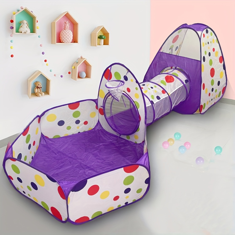 Tente de jeu et tunnel pour enfants - Ensemble pop-up pliable - Tente pour enfants 3