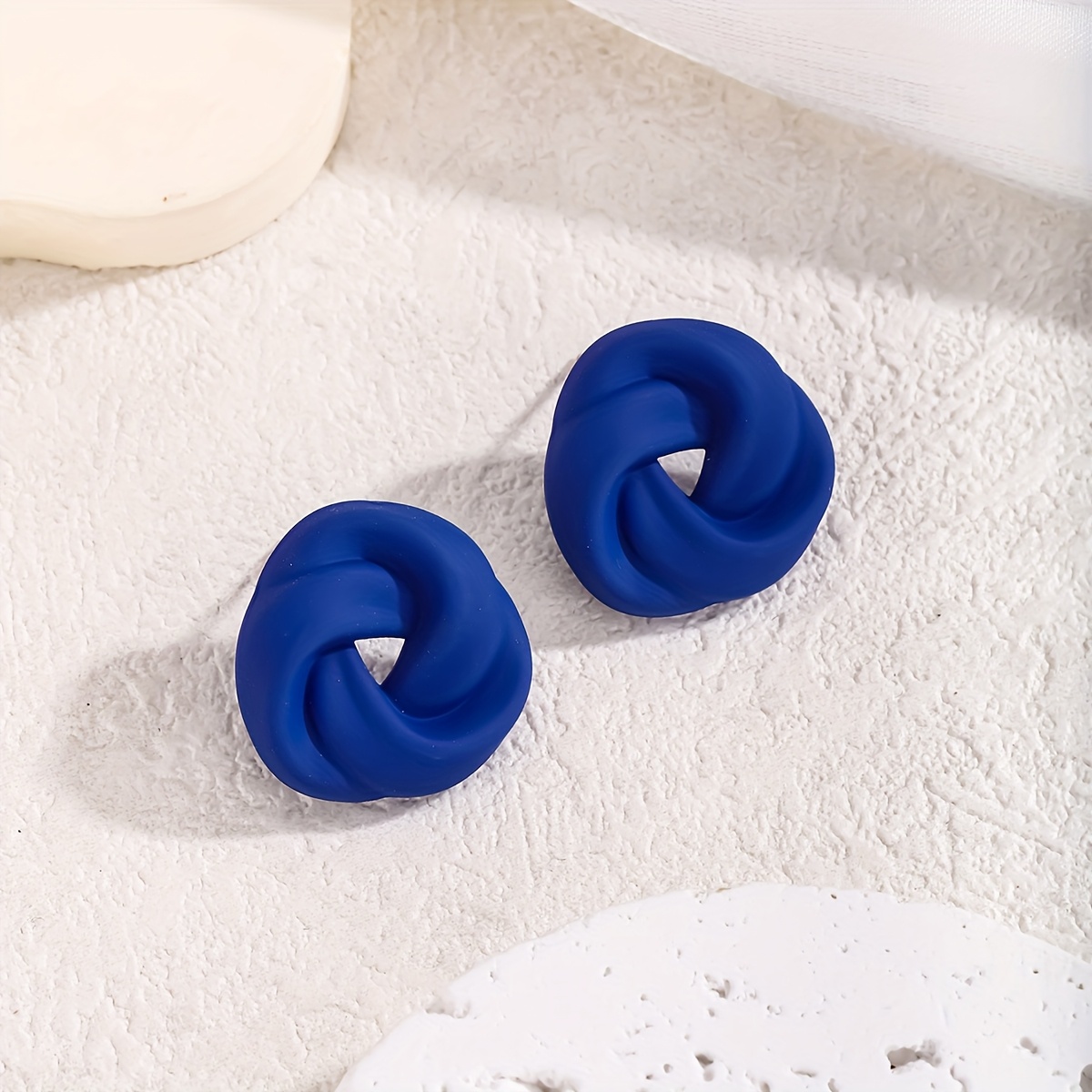 TEMU Pendientes de clavos acrílicos Y2K para mujer, diseño hueco geométrico individual, pendientes de moda versátiles para mujer