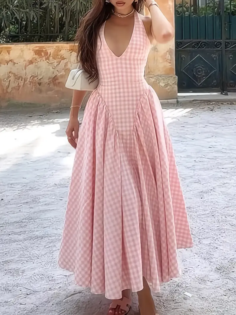 date night womens halter neck maxi dress - Temu date night womens halter neck maxi dress - Temu