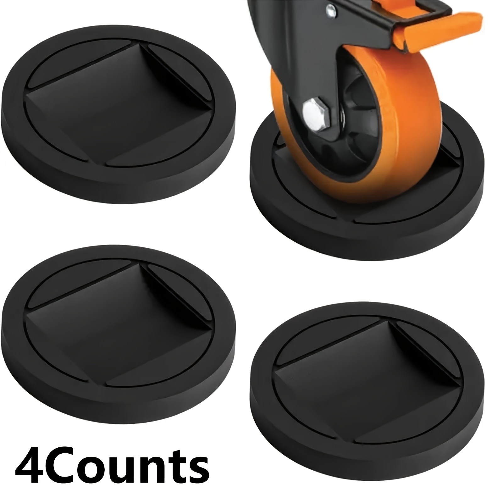 XIN Rubber Bed Office Chair Wheel Stopper Furniture Legs Caster Cups - View #2