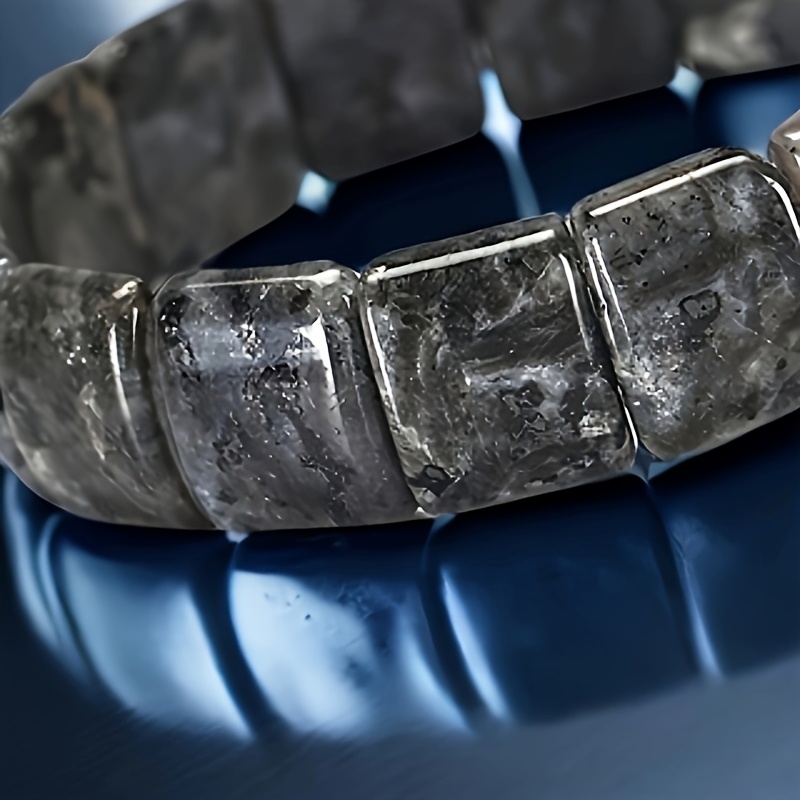 Natural Sparkling Stone Bead Bracelet for Men and Women