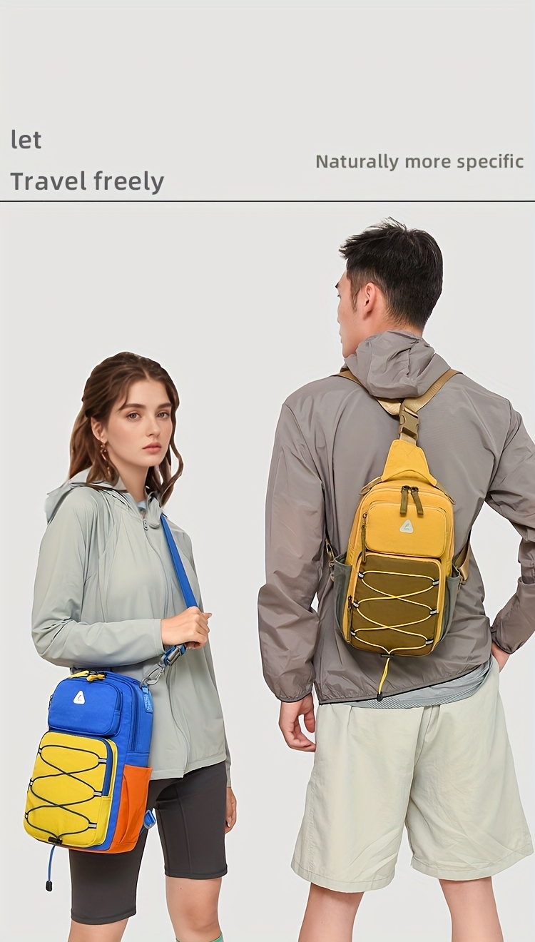 Sac Bandoulière Anti-Vol VIESEN Sac de poitrine tendance anti-vol multi-usage pour hommes et femmes, sac de voyage sportif à une épaule ou croisé, sac à dos léger et petit