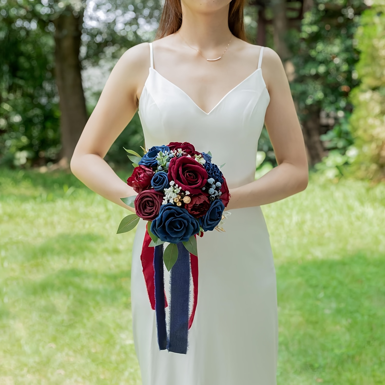 princess polly baby blue dress 1pc navy blue wedding bouquets bride bridesmaid burgundy