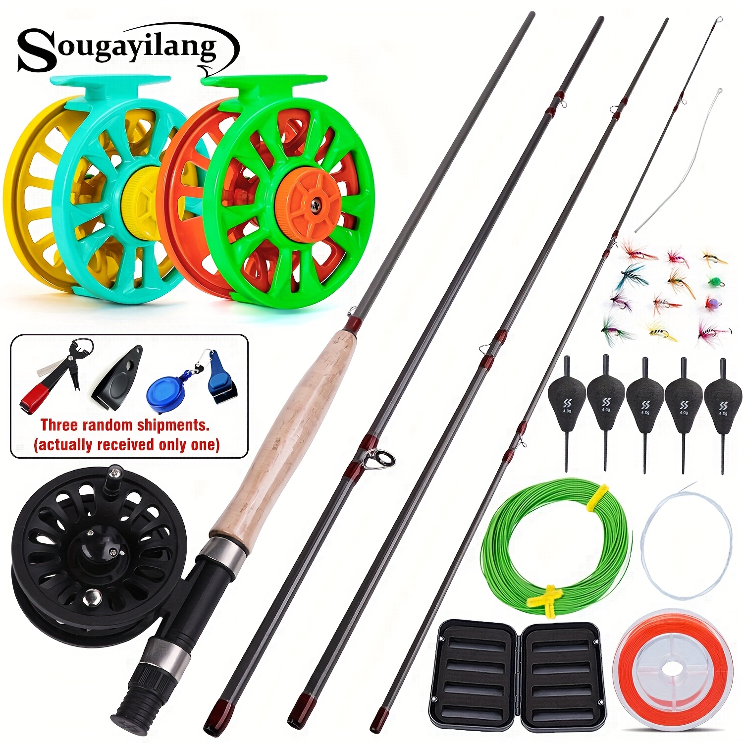 beginner fly fishing rod and reel combos PLUSINNO Combo, 4 Piece Lightweight Ultra-Portable Graphite Fly Rod 5/6 9' Complete Starter Package with Carrier Bag : Sports & Outdoors perfect for learning casting fundamentals and building consistency Fishing Reel Starter Fishing Pole