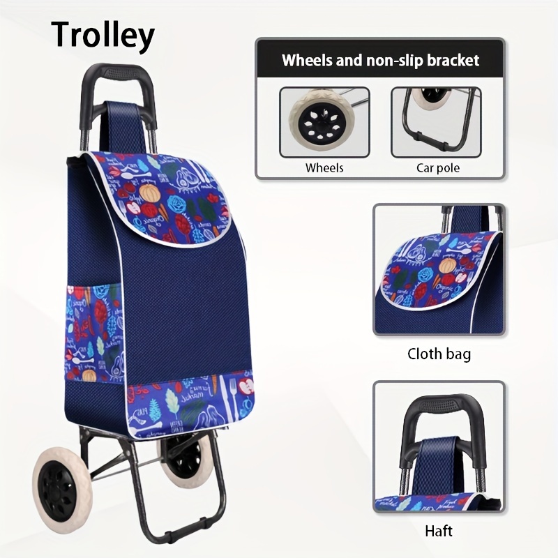 Outdoor camping trolley wagon cart trolley folding portable shopping cart  picnic camping trolley fishing gear trolley folding luggage trolley kid's  trolley pull rod small pull cart table board camping cart universal wheel