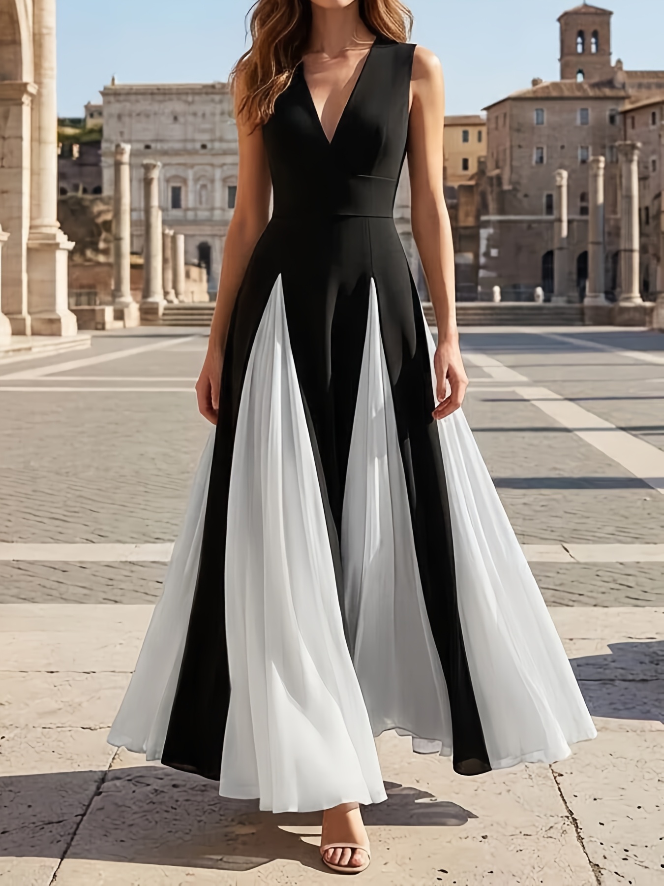 maxi knitted dresse Solid Color V Neck Knitted Bodycon Maxi Dress – AROLORA