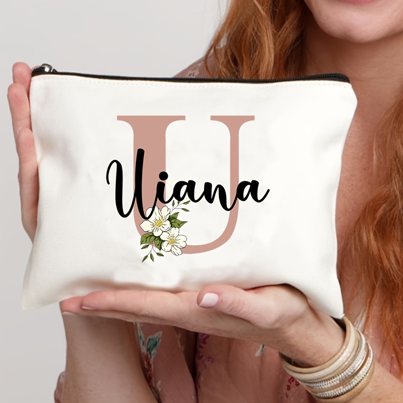TEMU Personalized Name Custom Pattern For Makeup Bag Bachelorette Party Toilet Storage Bag Cosmetic Pouch For Makeup Lightweight Case Back To School