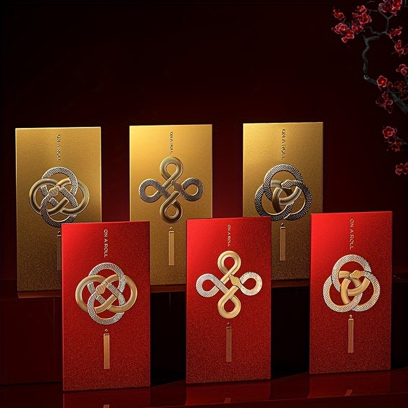 

6- Chinese New 2025 Red Envelopes, , Novelty, Aesthetic, Gadgets, Unusual, , Decor, Packaging Organizer,