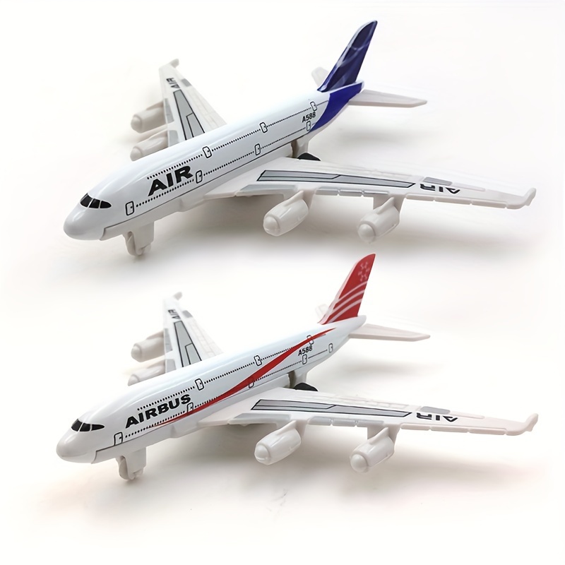 

2 Pcs Model Planes Toys: Airplane Aircraft Models For Display Collection & Gifts - Suitable For 3+ - Plastic Material