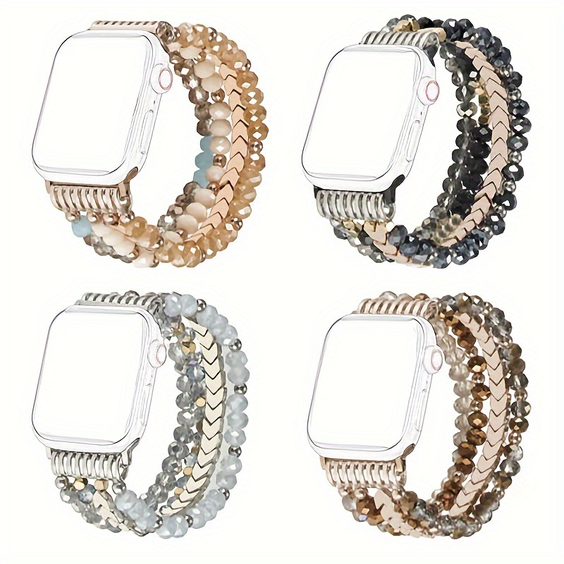 

Bracelet For Watches, Suitable For Women Ranging 38mm To 45mm. Bracelet Is Compatible Iwatch Se///8/7/6/5/4/3/2 , And Replacement Wristband.