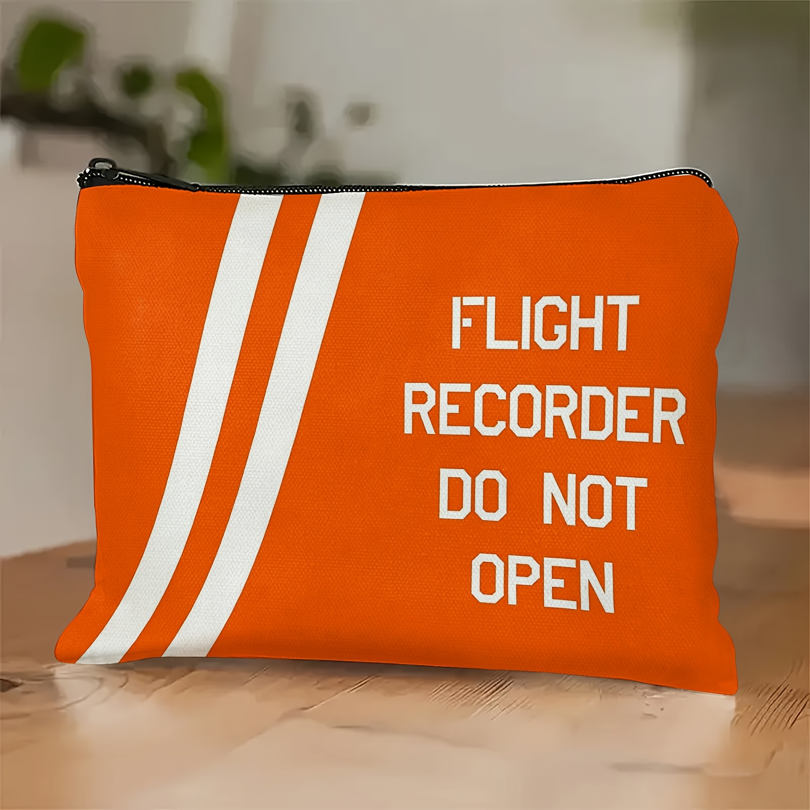 TEMU Bolsa tote temática de registrador de , 1 pieza - Aviación, adecuada para viajes, y regalos, neceser/estuche de cosméticos/de /para lápices