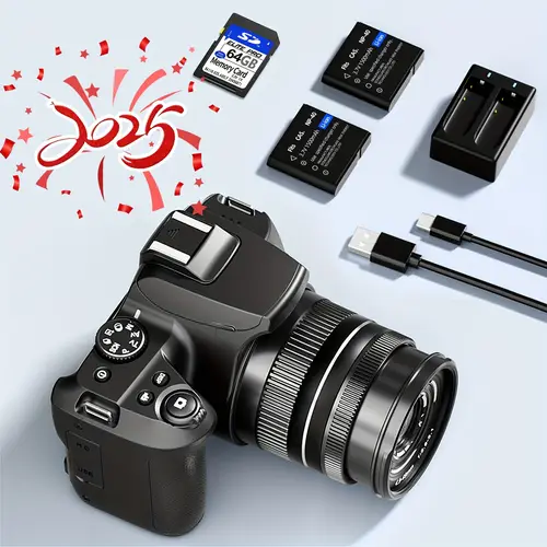 komery w2 digital camera and 10x optical zoom camera suitable for photography and video 4k video camera for youtube with flash wifi connection 64gb sd card 2 rechargeable batteries dual charger suitable for photography beginners teenagers students boys and girls komery