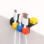 Top pick4pcs/8pcs Modular Cable Organizer | Desktop Cable Management, Phone Charging Cable Sorter, Clip Routing System for Home, Kitchen, Office - Fun Storage SolutionOpen in new tab.
