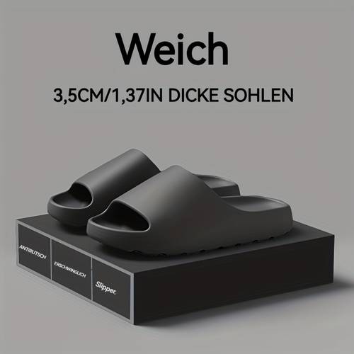 outdoor-hausschuhe für damen herren, flach, rutschfest, eva, einfarbig, einfacher freizeit-sportstil, slip-on-sandalen - leichte eva-sohle mit stoßdämpfung, rutschfeste strandhausschuhe, ganzjahres, handwaschbar, herrenhausschuhe, herren-innenschuhe, herren-outdoor-hausschuhe, damenhausschuhe