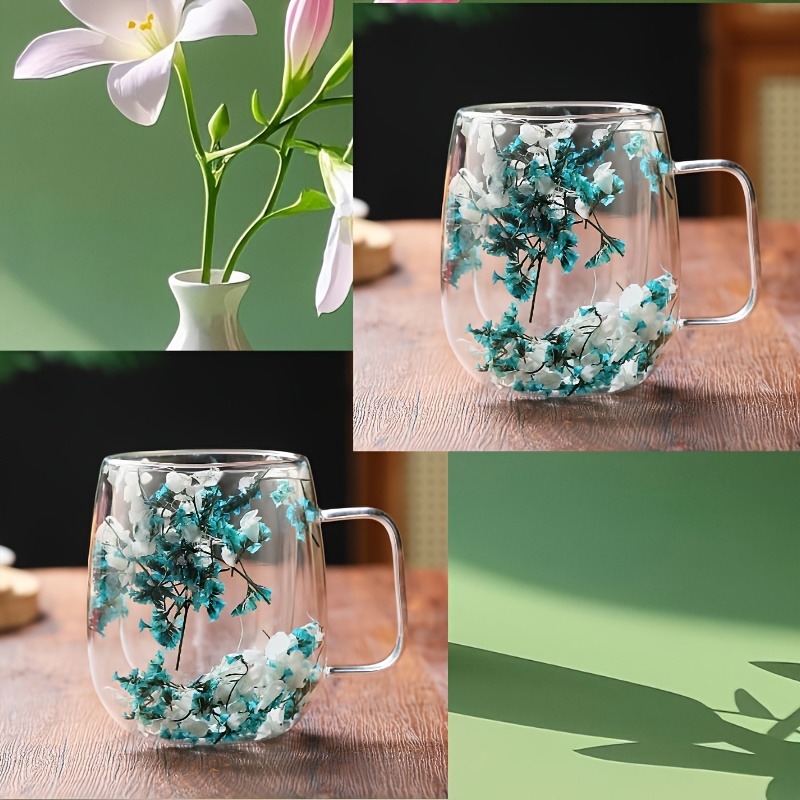 2pcs coffee mugs with heavy duty transparent cups 13 ounce milk   smoothie cups suitable for home office ideal for coffee     gift ready mugs no   blue and white 5