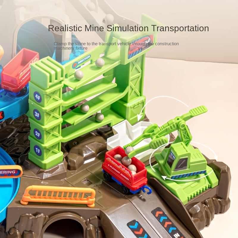 Kids' Electric Train with Track for Mountain Adventures