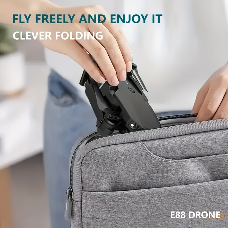 E88 Quadcopter Drone with Dual HD Cameras, One-Key Return, WiFi Connection, 4-Spinner Control, USB Charging, 85g Max Takeoff - Ideal for Christmas, Halloween, Thanksgiving Gift