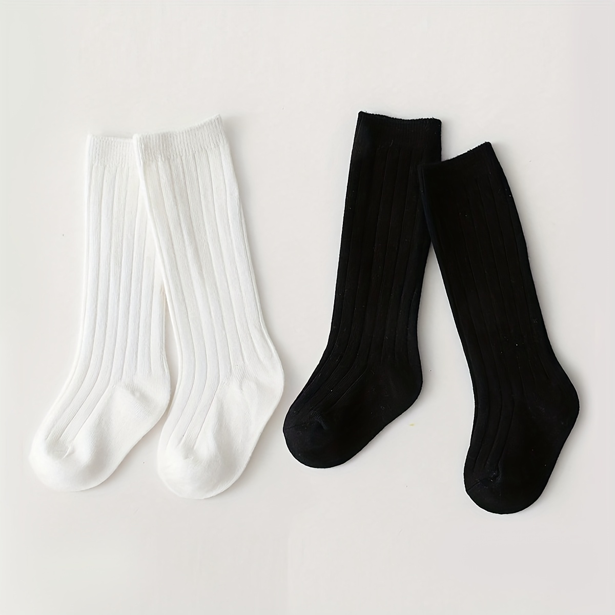 TEMU Of Socks, Black Socks, White Socks, Striped Socks, Calf Socks, Student Socks, Versatile Skirt