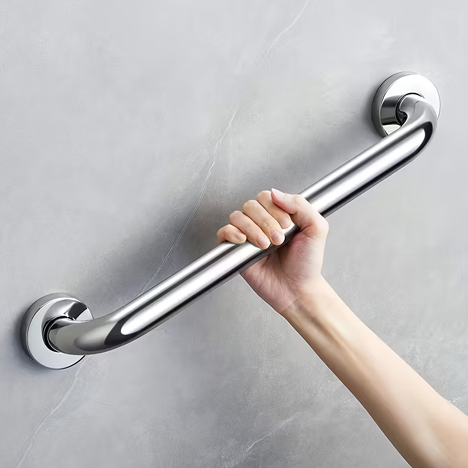 item picture 12''/20'' Bathroom Safety Handle Made of Stainless Steel - Non-Slip And Rust Resistant - Comes with 8 Screws for Easy Installation - Reliable Support for Seniors And Those with Mobility Challenges, Open in new tab.