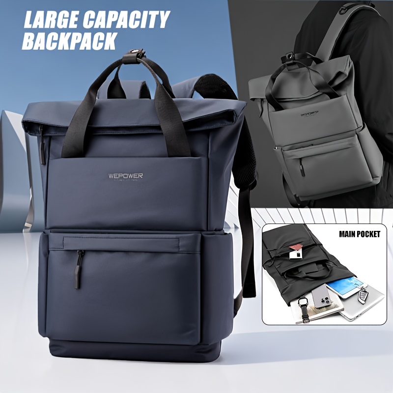 Urban Teenager'S Business Backpack Fashion Canvas Backpack High Quality Backpack Large Capacity Multifunctional Laptop Backpack Schoolbag, for Teenager, For Teenager