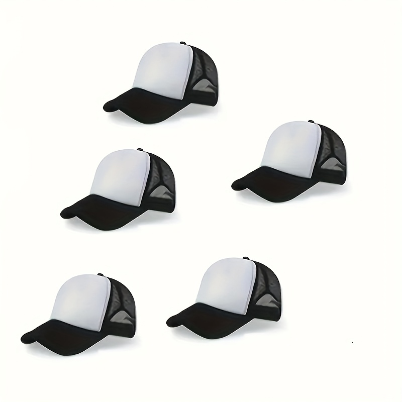 30pcs Customizable Trucker Hats, Breathable Polyester Mesh Caps