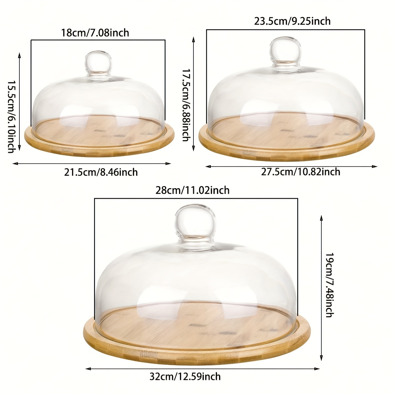 Cake Pan Dome Lid Household Multifunctional Cake Tray Glass - Temu