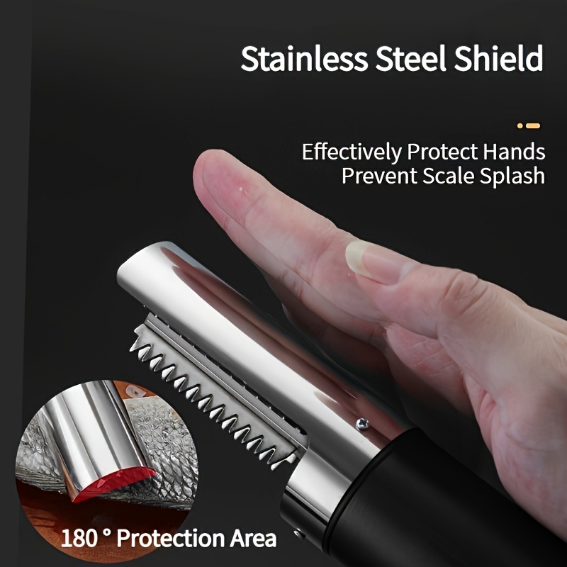 home commercial fish scaler       with powerful performance for all types of fishes scale removal equipment seafood prep gadget home fish cleaning device commercial fish cleaner ergonomic fish tool   Product details 3