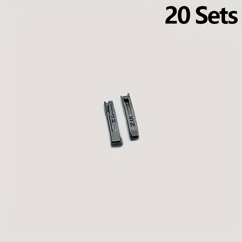 20 Sets Of Zipper Sliders, Double End Replacement Zipper, Suitable For Diy Sewing Accessories Used In Clothing Repair