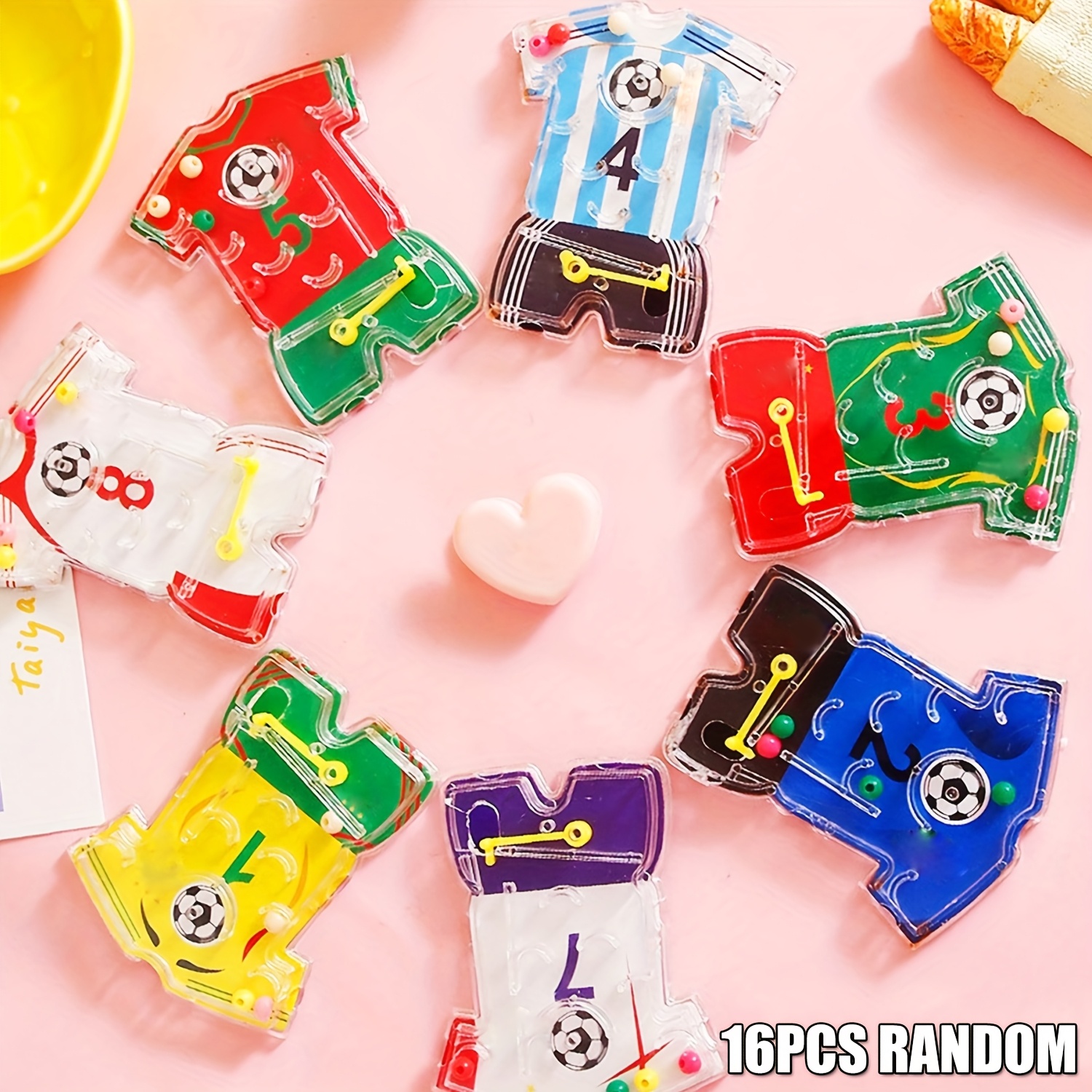 TEMU 16pcs Jeu de flipper sur le thème du football, de soccer, jouet pour les doigts | Parfait pour de fête d'enfants, les prix de classe, les jouets