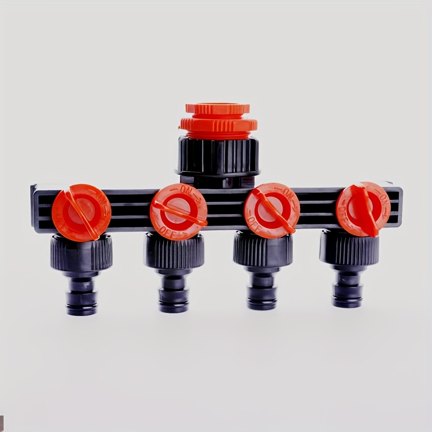 

A 1-pack 2-pack Four-way Hose Connector For Gardening And Agricultural Irrigation Leak-proof Diverter