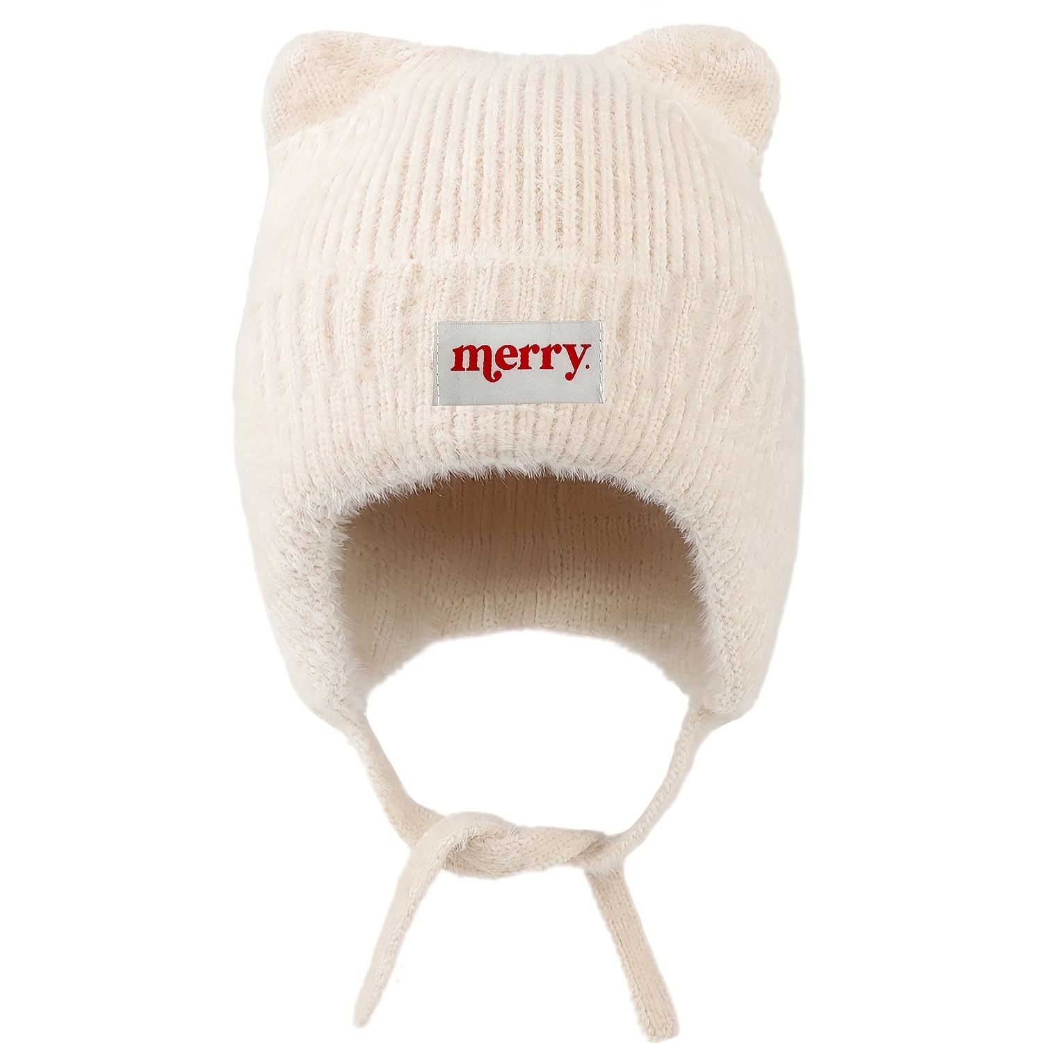TEMU Bonnet d'hiver unisexe " Noël" avec oreilles d', protection des oreilles, bonnet chaud et en , bonnet chaud et chaud à pour femmes, bonnet