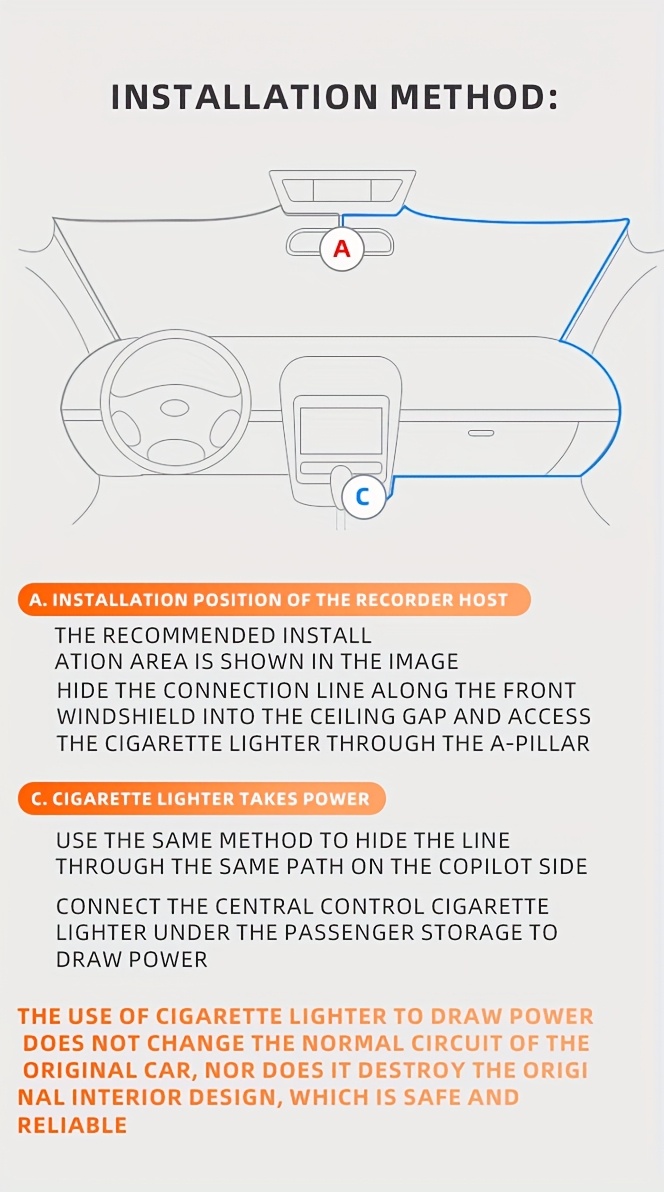 AXH 360 ° 4-channel 1080P High-definition Ultimate Safety Driving Recorder Set, Car Camera 1080P Front And 720P Front, Back, Left, Right Full Coverage, Four Screen Display, High-definition Night Vision, WDR, G Sensor, Loop Recording - Car