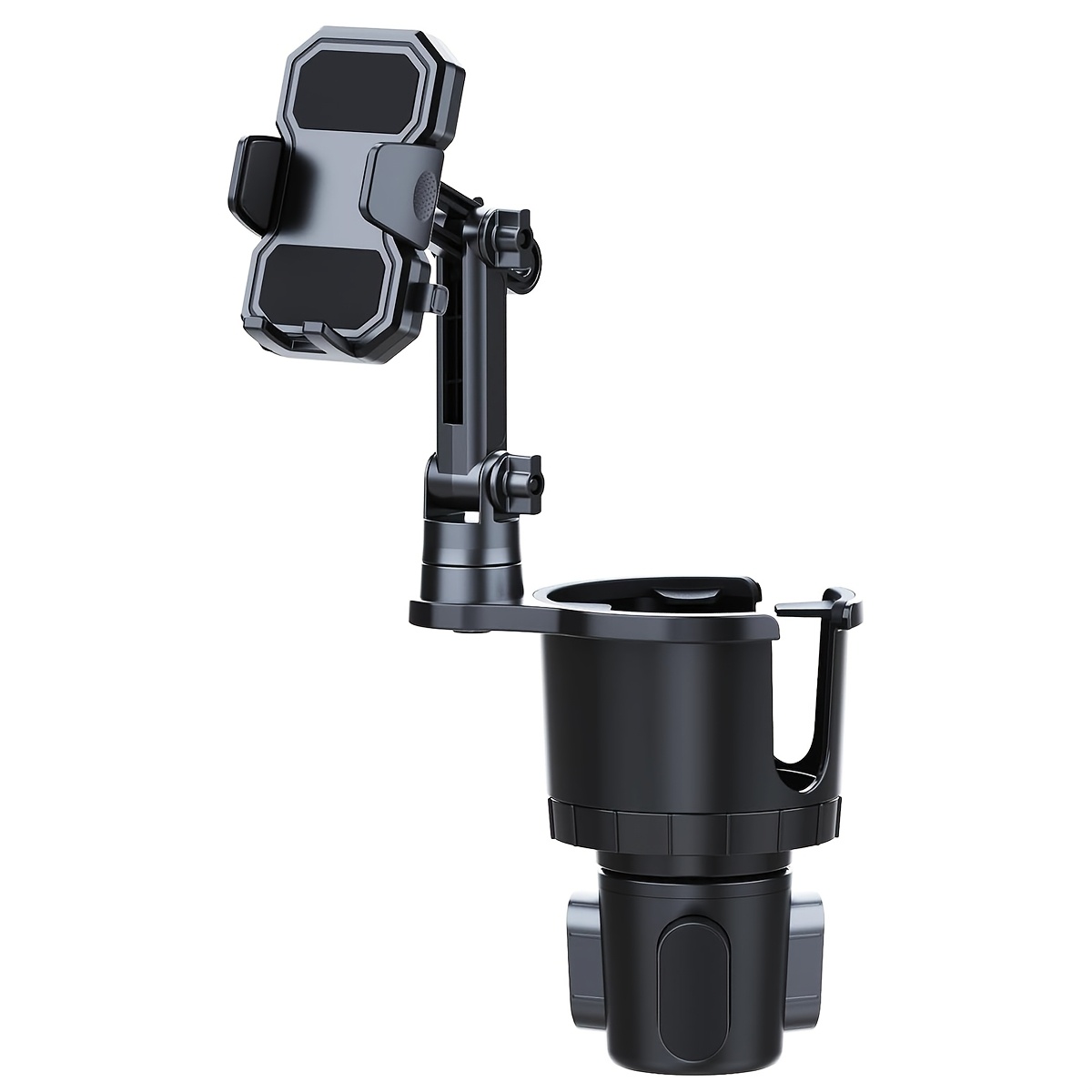 TEMU Car Cup Holder Cell Phone Mount - With 360Â° Rotating Stand, For Iphone And All Smartphones