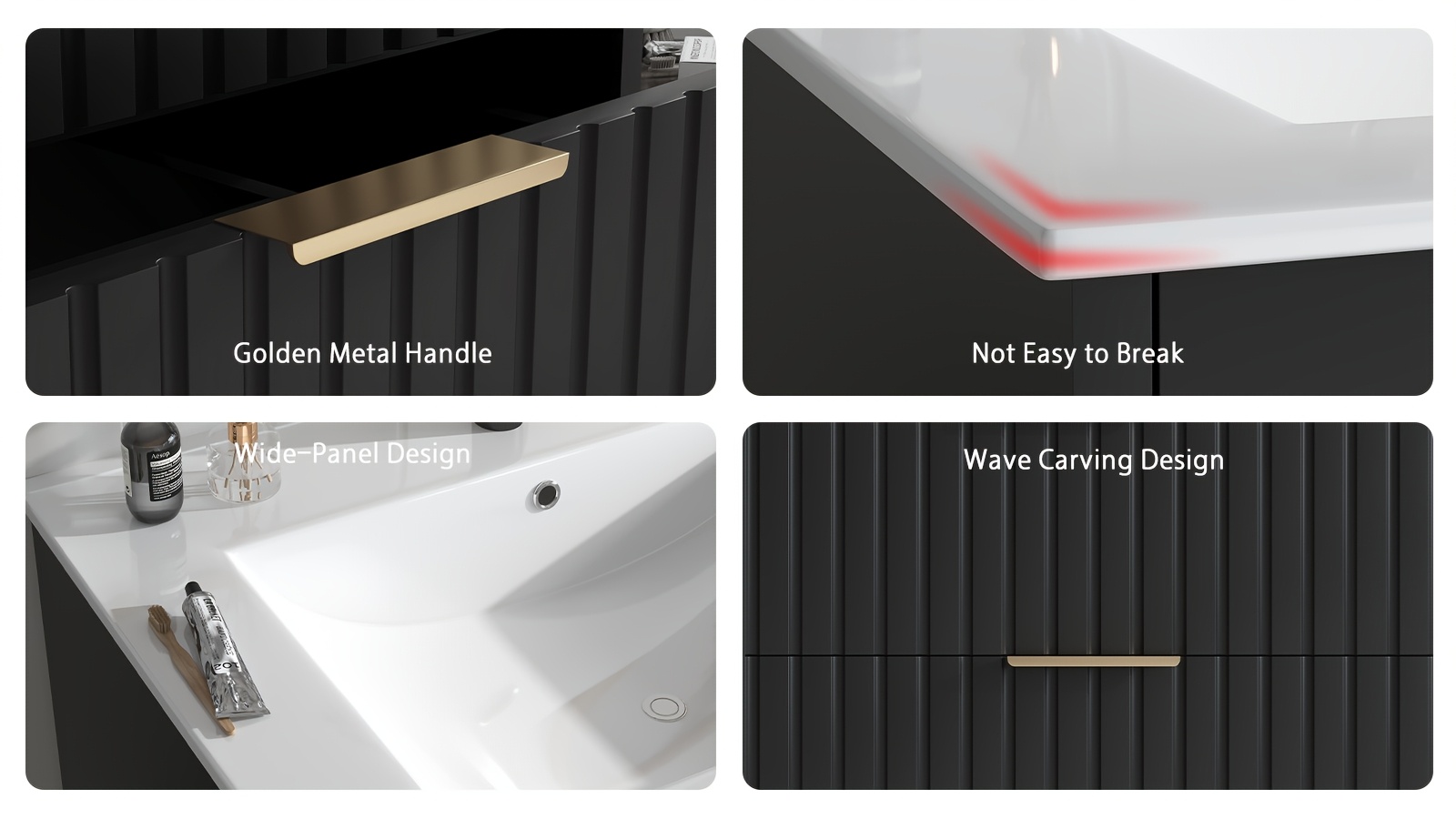 Wall Mounted Floating Bathroom Vanity - Modern Storage Cabinet with Ceramic Sink 18 Wall Mounted Floating Bathroom Vanity Dimensions