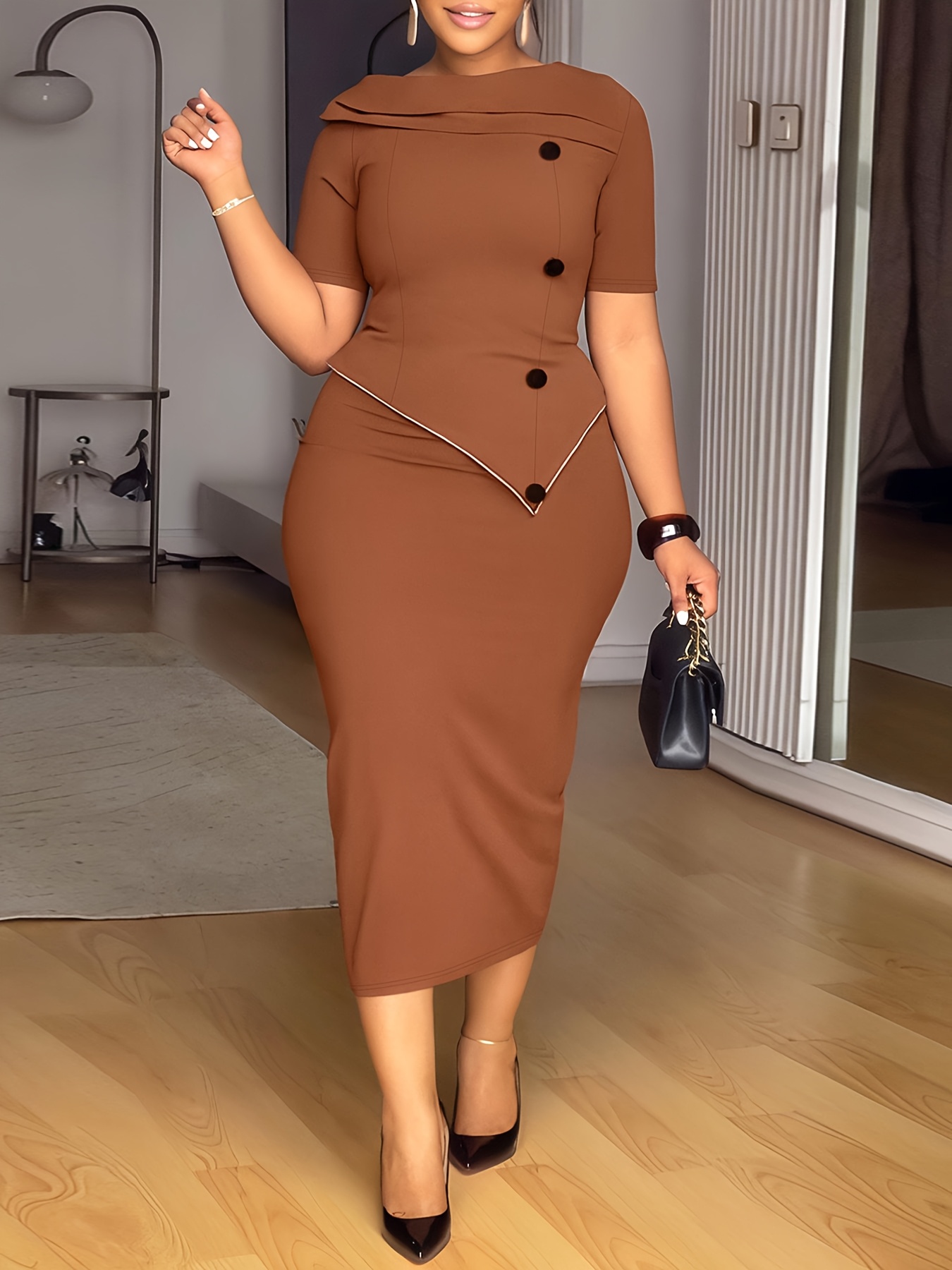 strapless bodycon midi dress Strapless Midi Bodycon Dress with Scarf  KELINA