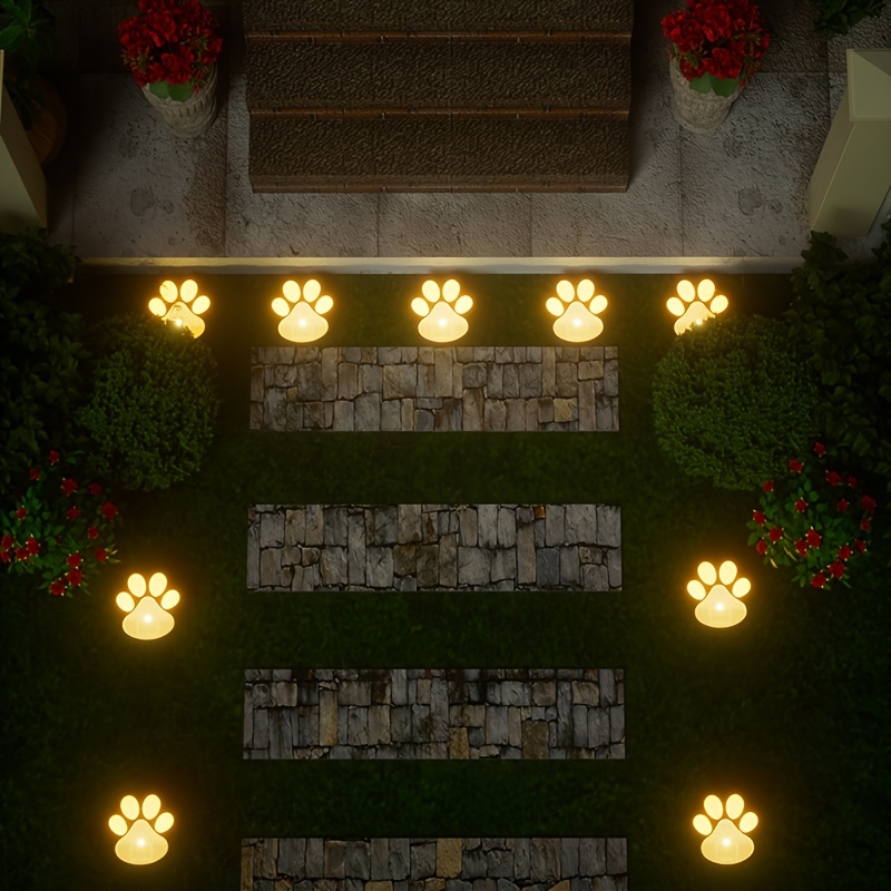 4pcs solar powered led   lights automatic on off outdoor garden lighting solar lawn lights with auto dusk to   sensor   decoration for yard patio walkway no wiring needed pet friendly decor solar garden lights yard decor   durable construction ecoconscious buyers 2
