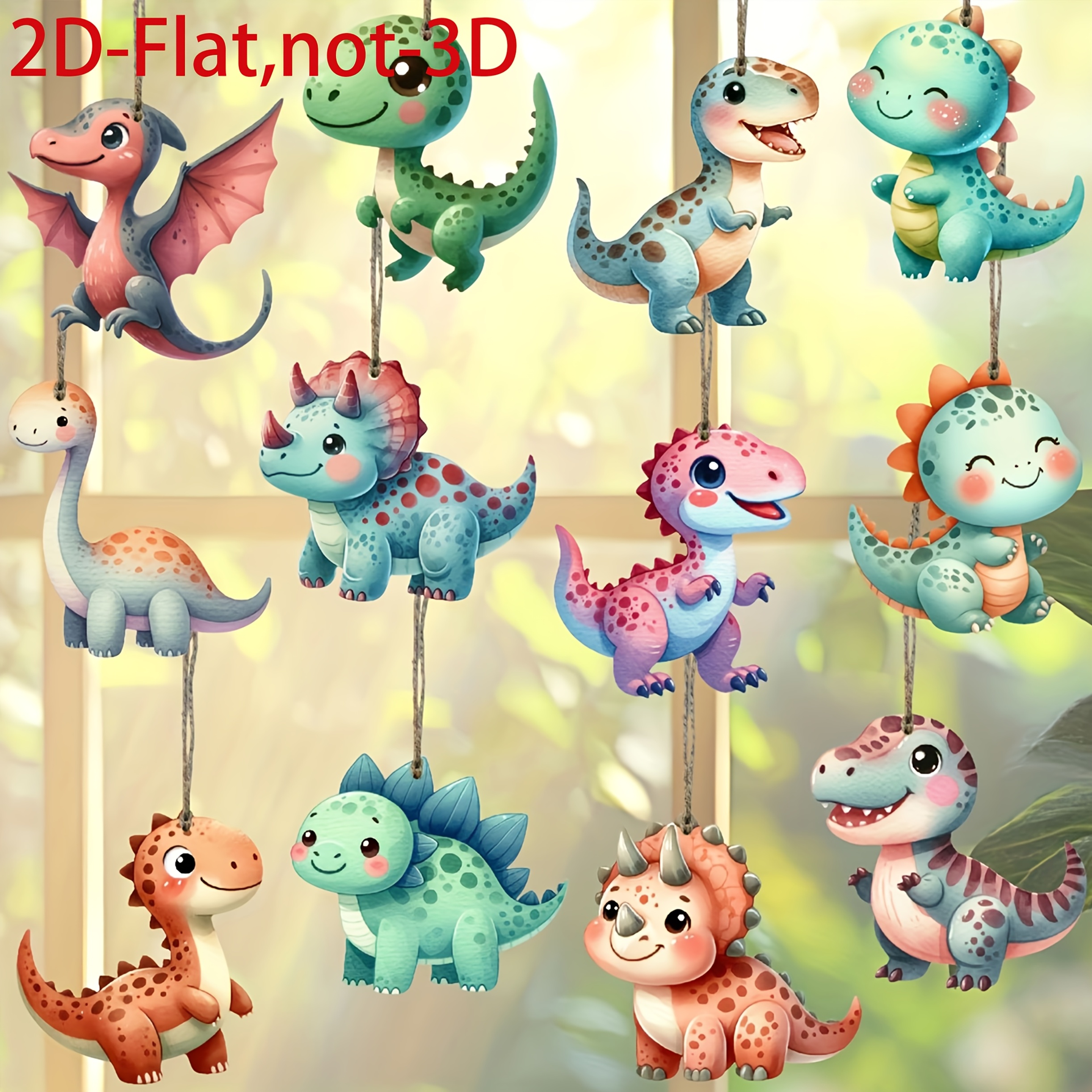 TEMU Set da 12 pezzi di decorazioni a tema in legno per famiglie - Decorazioni colorate da appendere per feste di compleanno - Arredo per legno