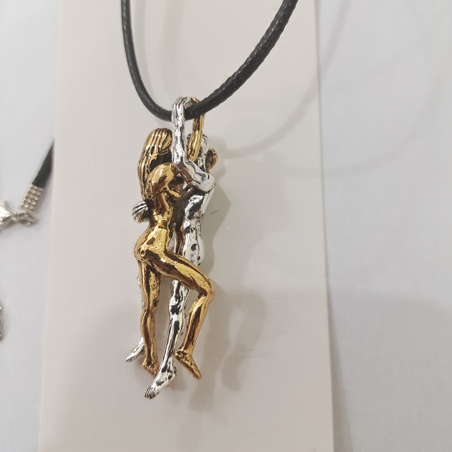embrace pendant necklace keychain zinc alloy artistic craft accessory details 4