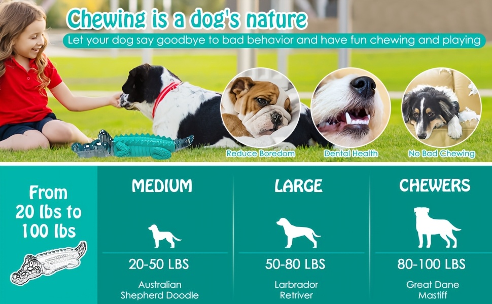 Indestructible Dog Chew Toys: Dog Toys For Large And Medium Dogs - Dog Toys For Dogs Who Like To Chew - Tough Dog Toys