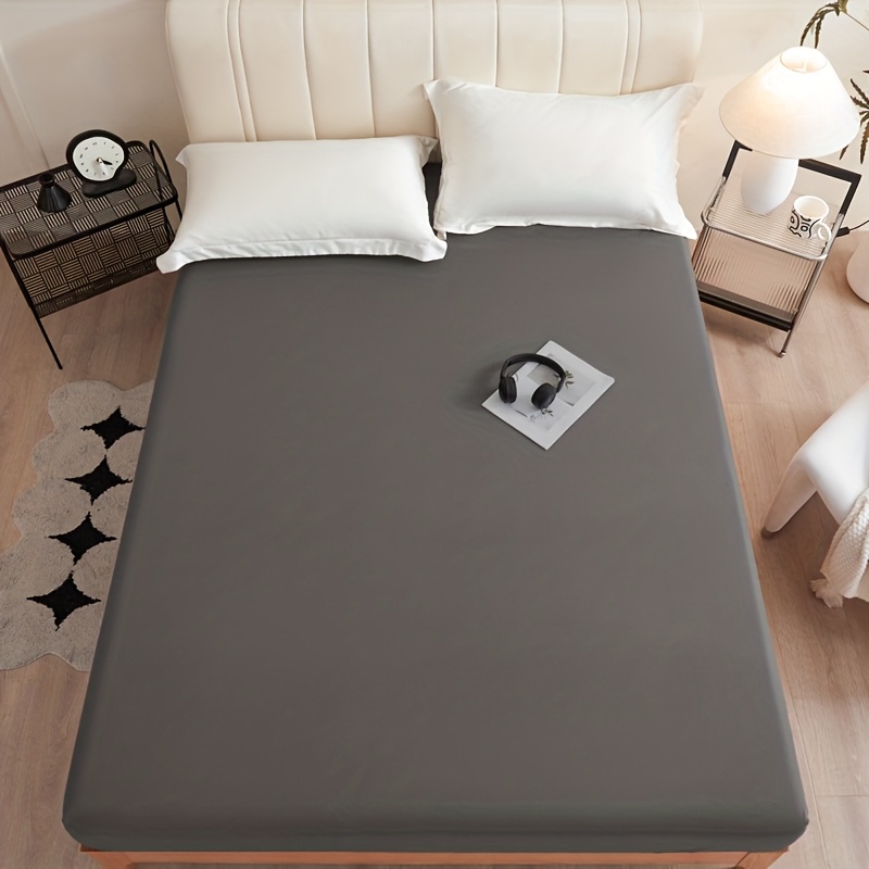 E-shop 1 Weiches, atmungsaktives, wasserdichtes Spannbetttuch – Ideal für Schlafzimmer, Gästezimmer, Wohnheim Hotel – Tiefe für komfortablen Schlaf