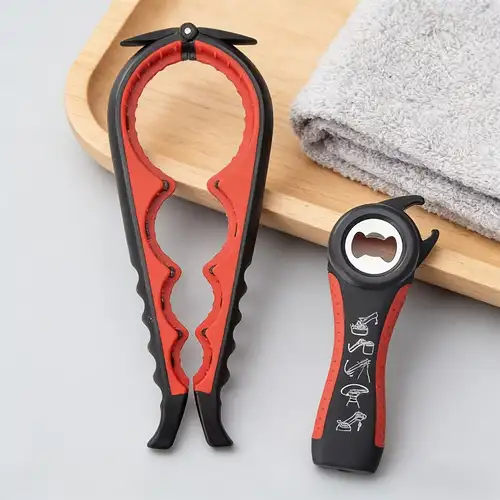 6-in-1 Multifunktions-*-Set, Ergonomischer Flaschen- & Dosenöffner für schwache Hände, Senioren & * *-Werkzeug mit einfachem Griff für die Küche
